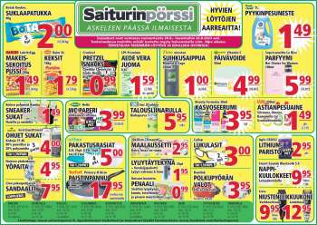 Saiturinpörssi tarjoukset  - 20.08.2023 - 26.08.2023.
