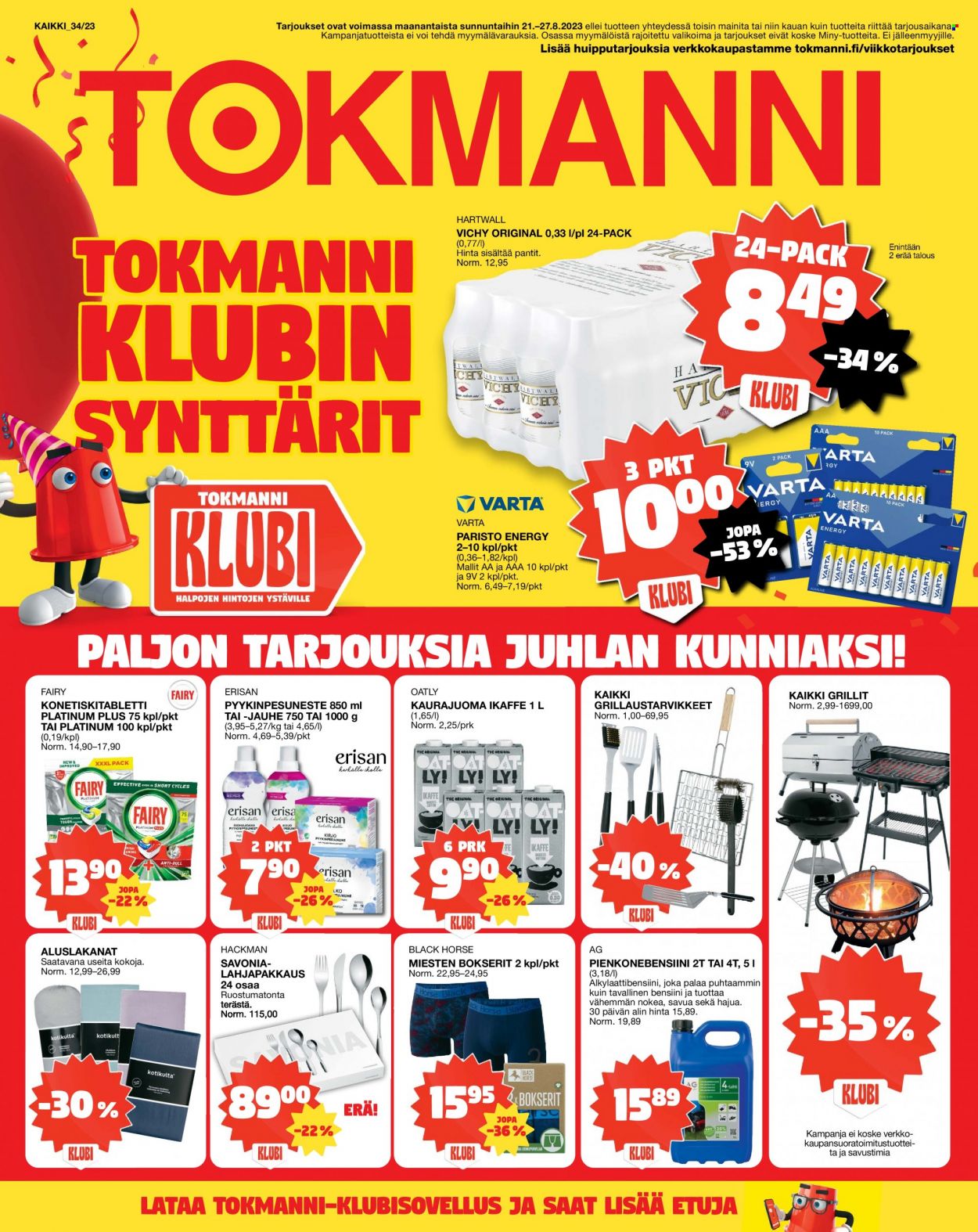 Tokmanni tarjoukset - 21.08.2023 - 27.08.2023. Sivu 1