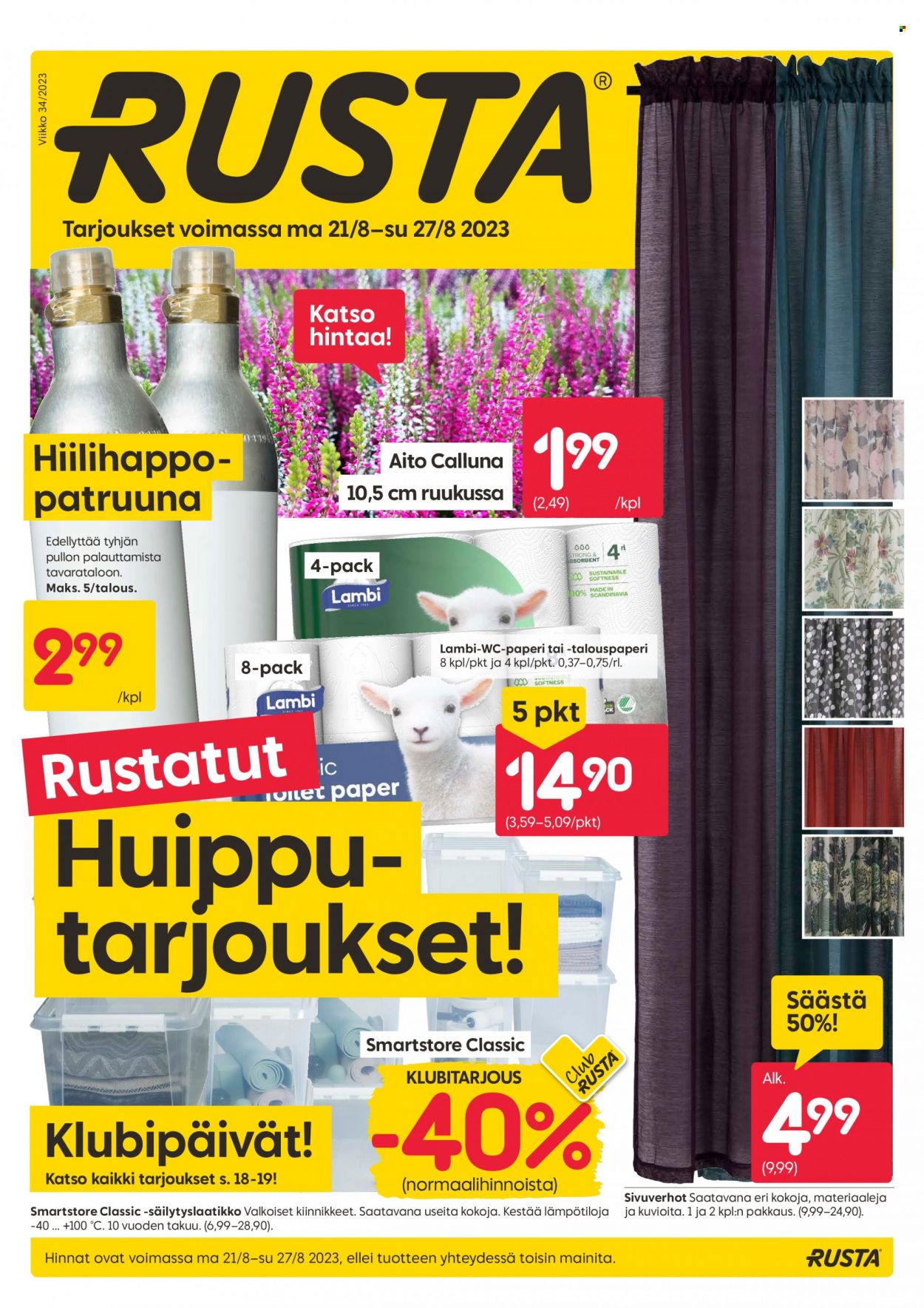 Rusta tarjoukset - 21.08.2023 - 27.08.2023. Sivu 1