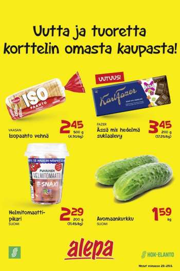 Alepa tarjoukset  - 23.08.2023 - 29.08.2023.