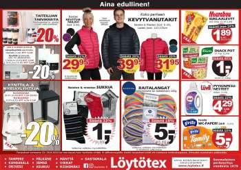 Löytötex tarjoukset  - 23.08.2023 - 29.08.2023.