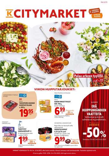 K-citymarket tarjoukset  - 24.08.2023 - 06.09.2023.