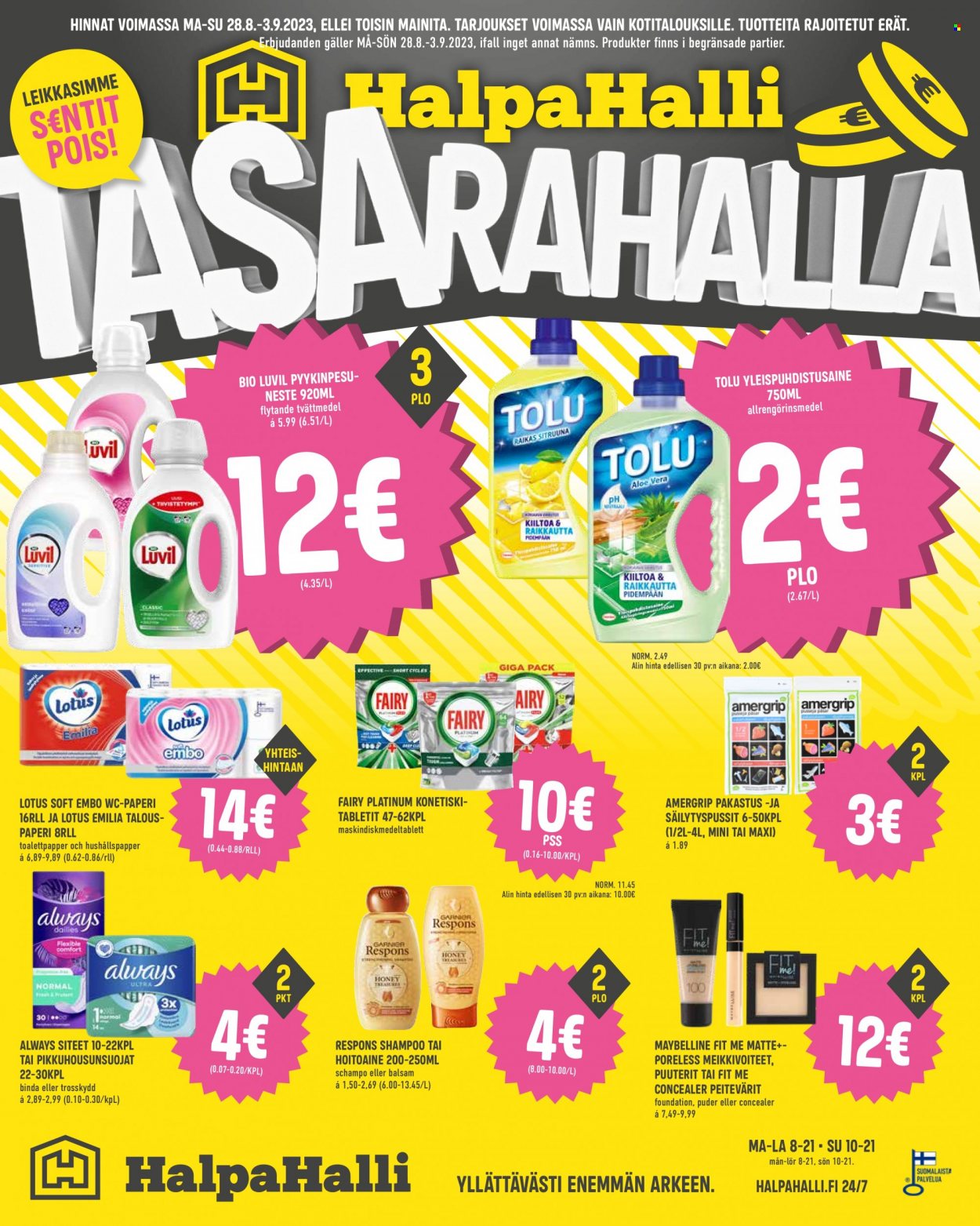 HalpaHalli tarjoukset - 28.08.2023 - 03.09.2023. Sivu 8