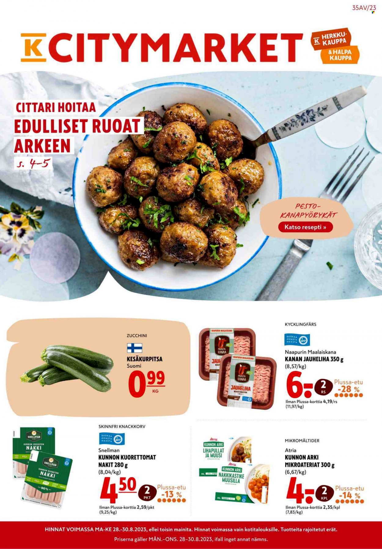 K-citymarket tarjoukset - 28.08.2023 - 03.09.2023. Sivu 1