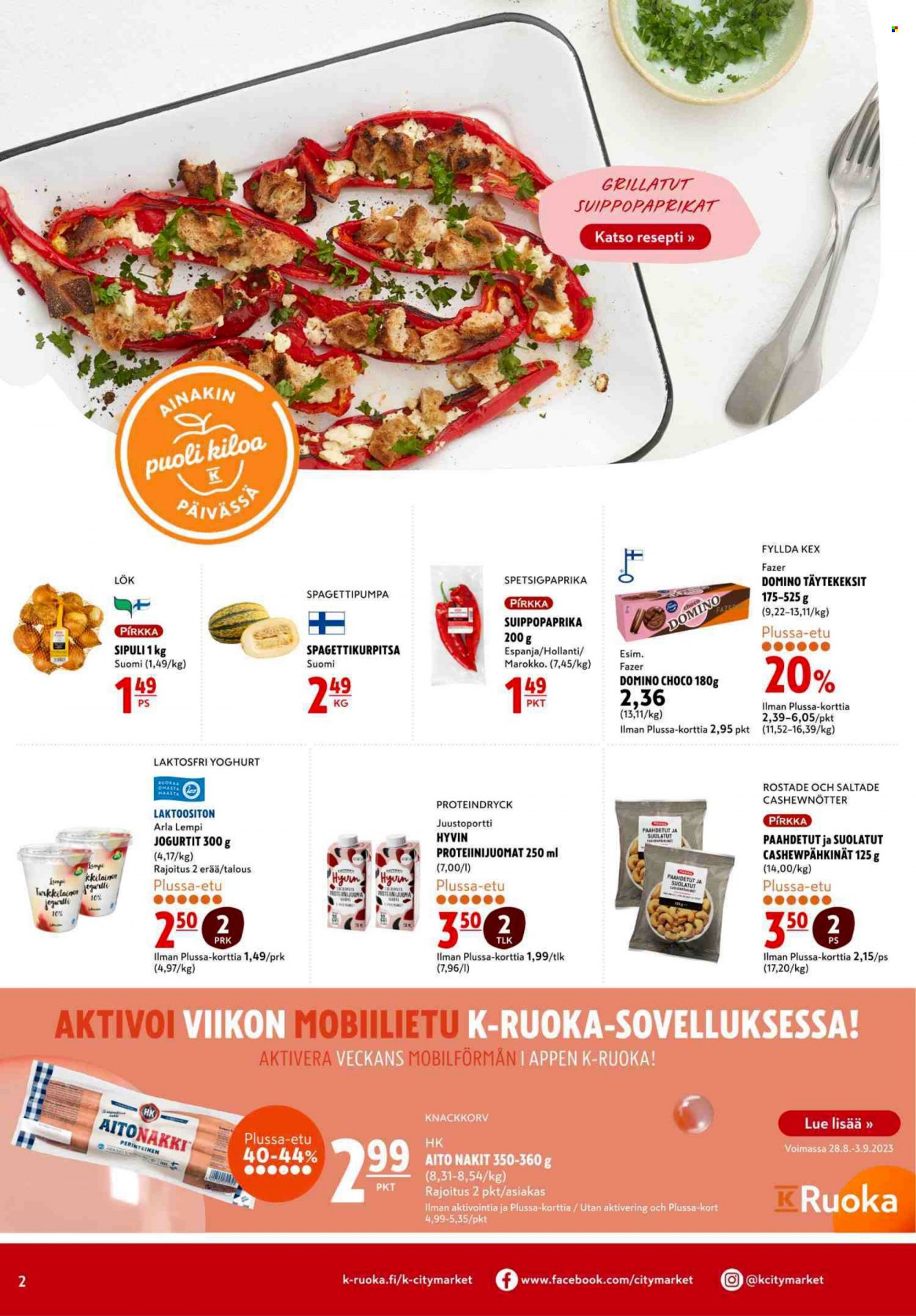 K-citymarket tarjoukset - 28.08.2023 - 03.09.2023. Sivu 2
