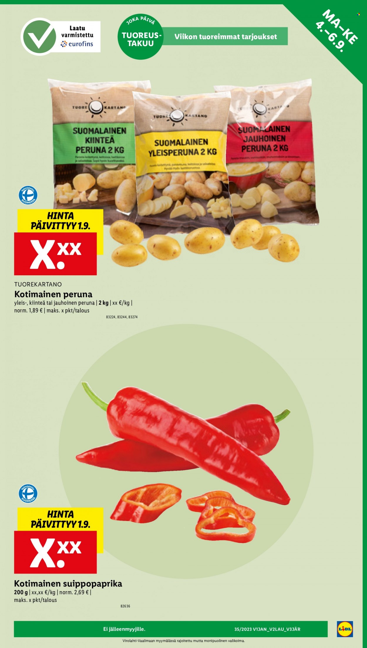 Lidl tarjoukset - 31.08.2023 - 06.09.2023. Sivu 25