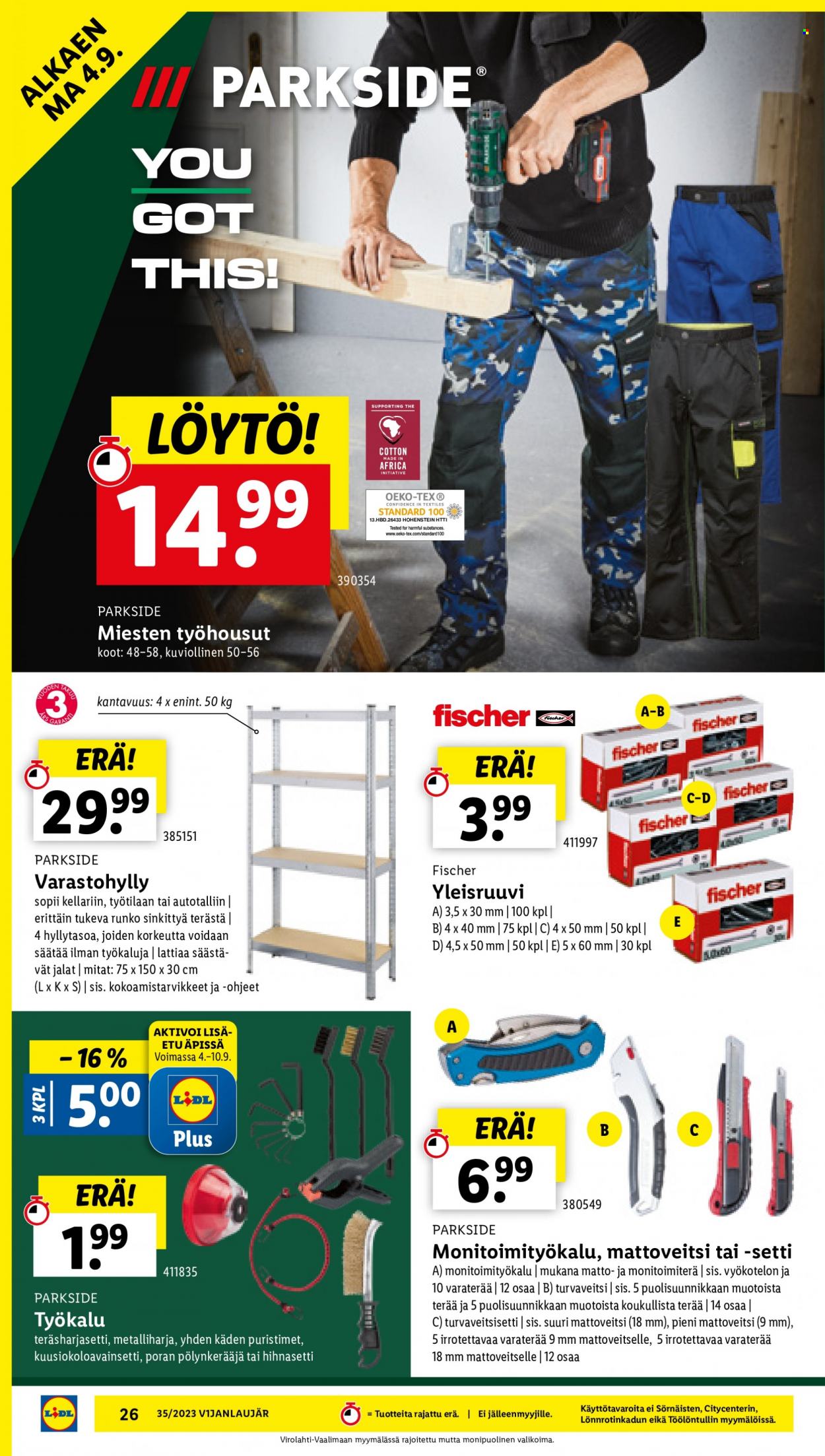 Lidl tarjoukset - 31.08.2023 - 06.09.2023. Sivu 30