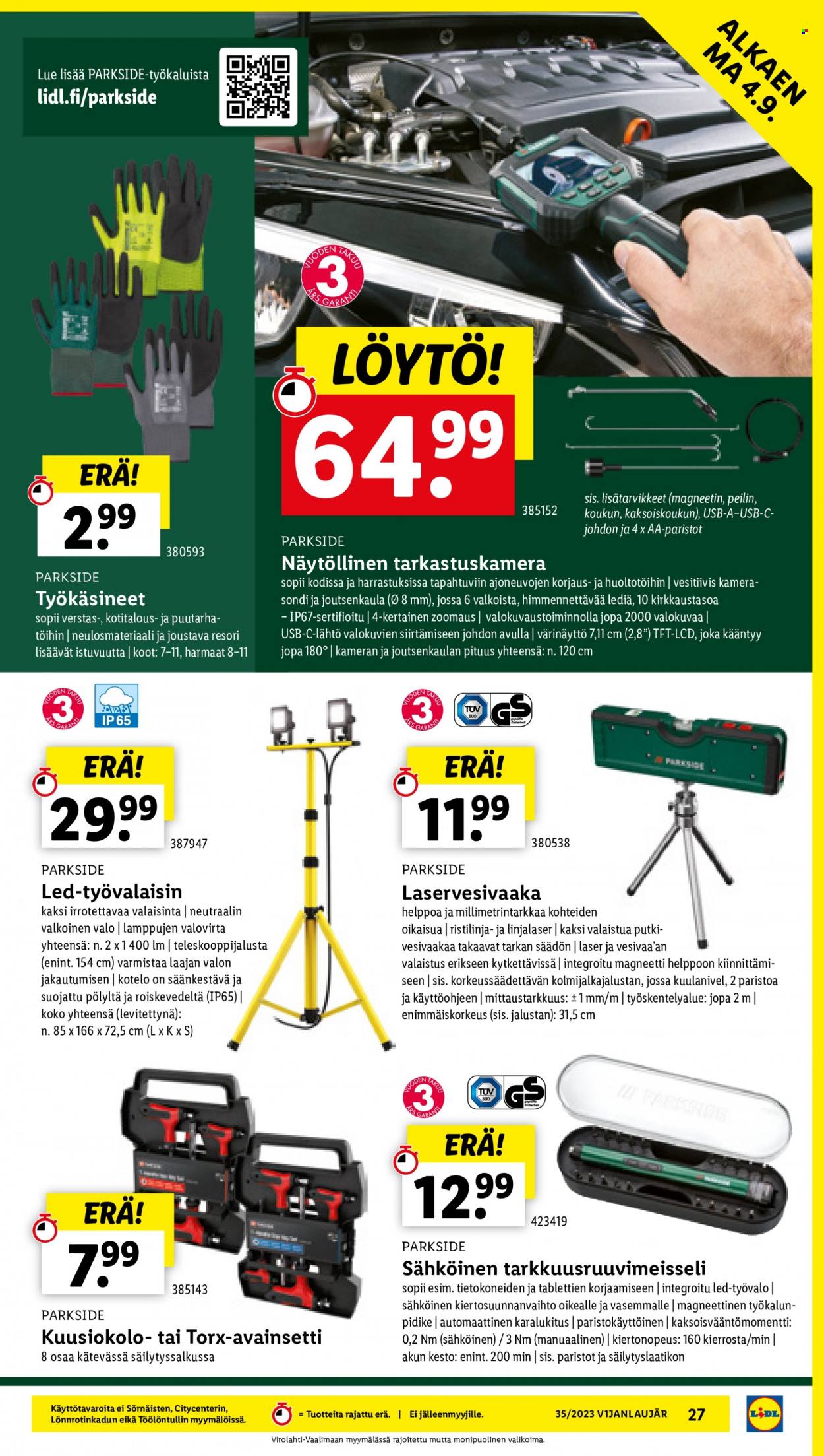 Lidl tarjoukset - 31.08.2023 - 06.09.2023. Sivu 31