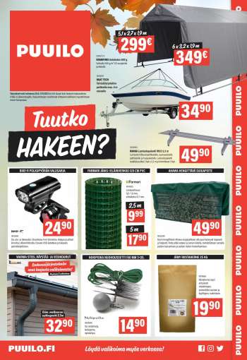 Puuilo tarjoukset  - 28.08.2023 - 17.09.2023.