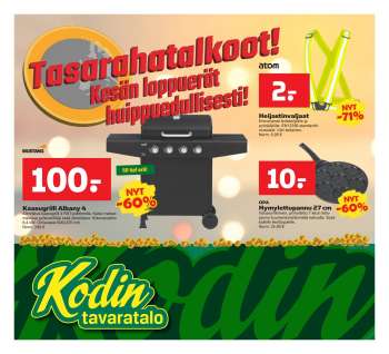 Kodintavaratalo tarjoukset  - 28.08.2023 - 06.09.2023.