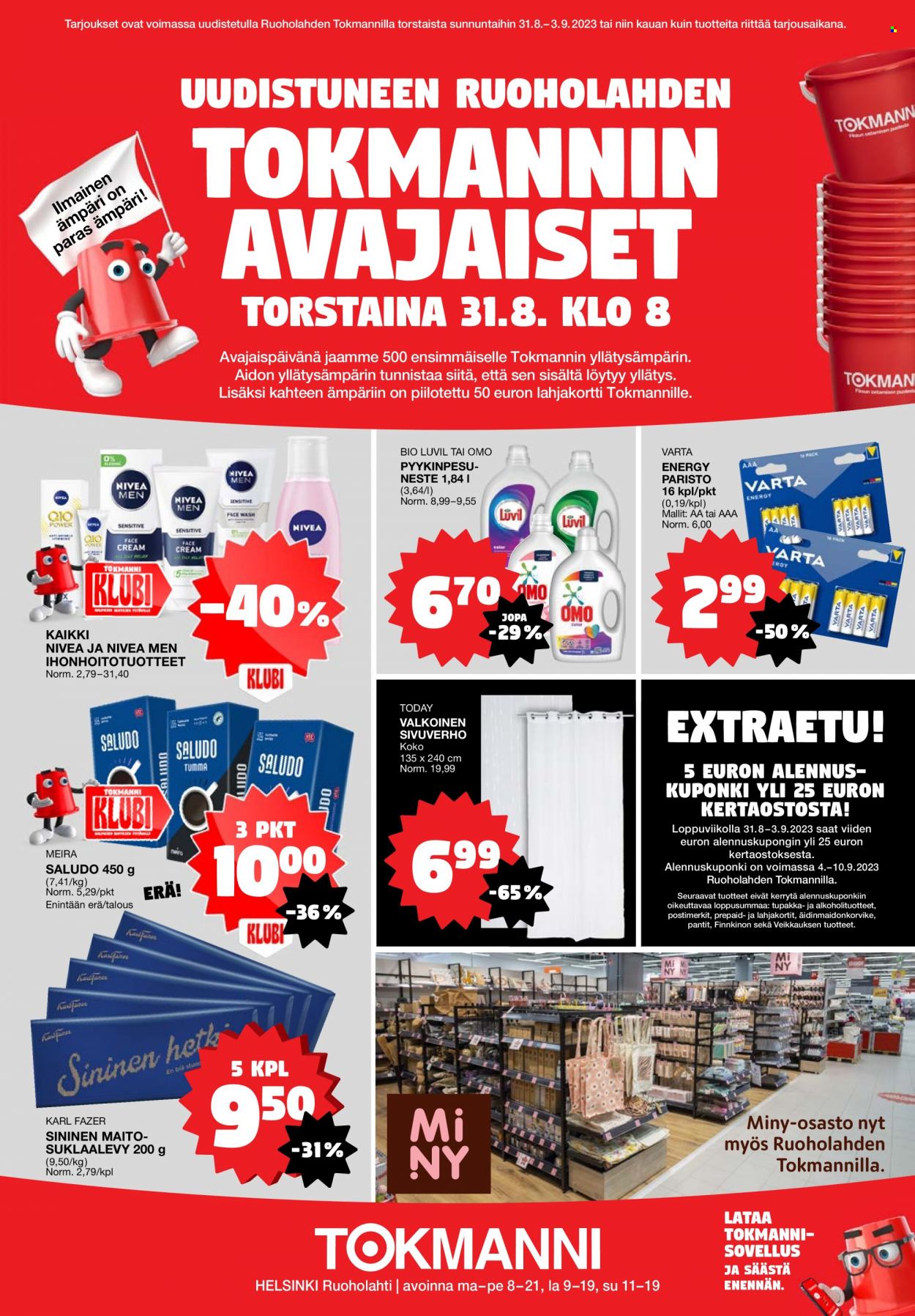 Tokmanni tarjoukset - 31.08.2023 - 03.09.2023. Sivu 1