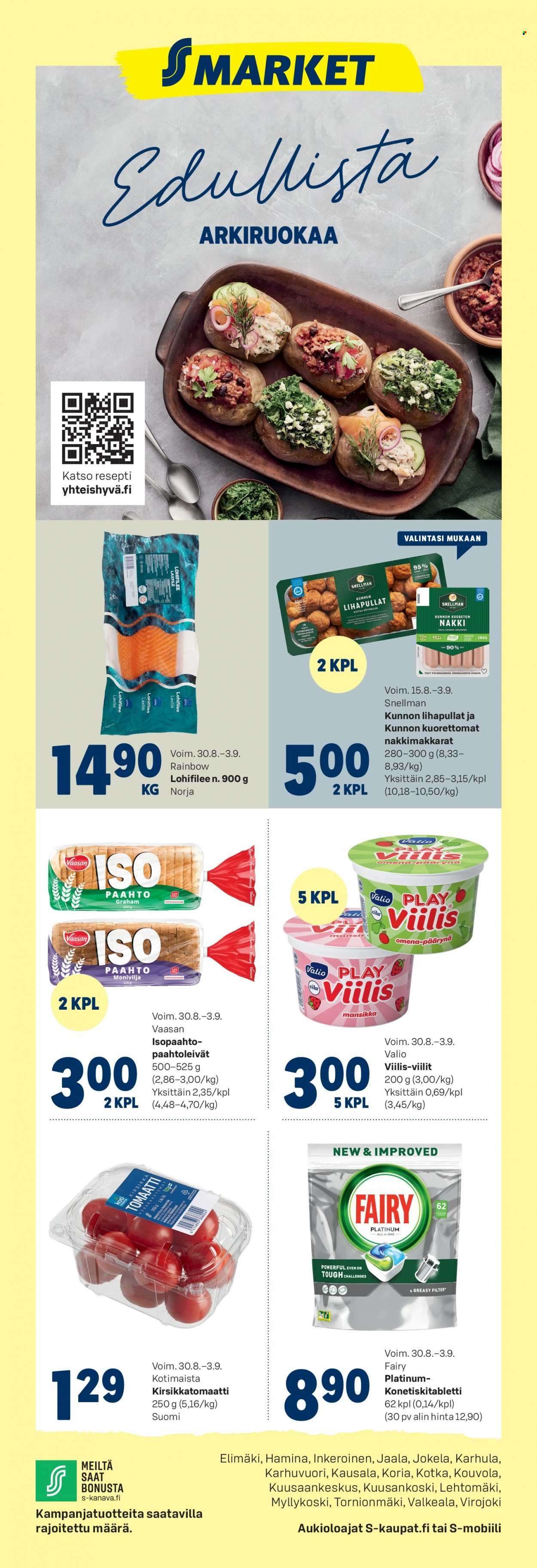 S-market tarjoukset - 30.08.2023 - 03.09.2023. Sivu 1