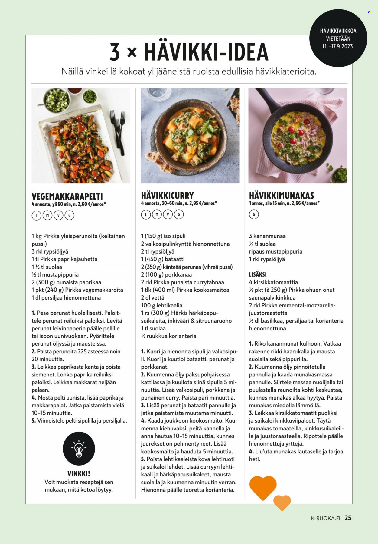 K-market tarjoukset - 30.08.2023 - 03.10.2023. Sivu 25