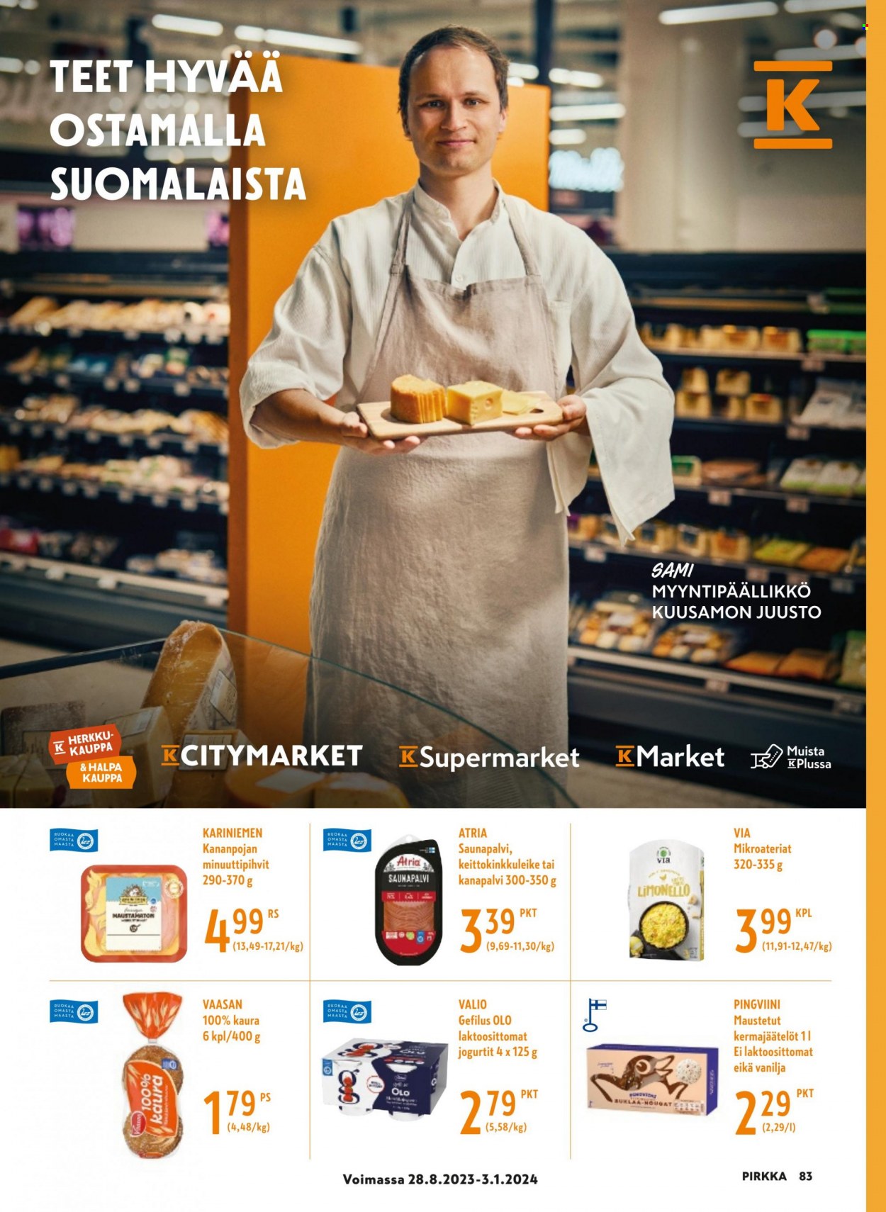 K-market tarjoukset - 30.08.2023 - 03.10.2023. Sivu 83