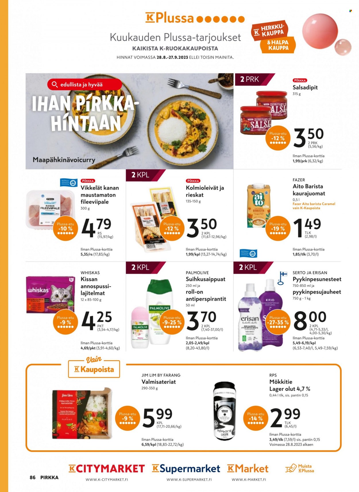 K-market tarjoukset - 30.08.2023 - 03.10.2023. Sivu 86