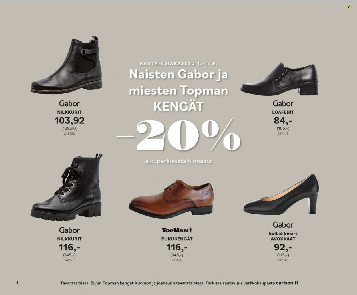 Carlson tarjoukset - 31.08.2023 - 01.10.2023. Sivu 4