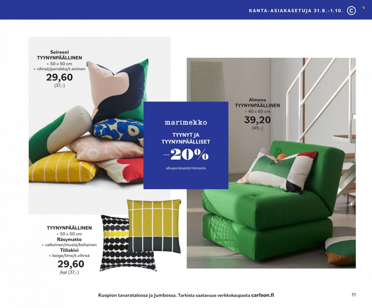 Carlson tarjoukset - 31.08.2023 - 01.10.2023. Sivu 11