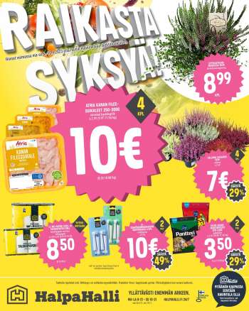 HalpaHalli tarjoukset  - 04.09.2023 - 10.09.2023.
