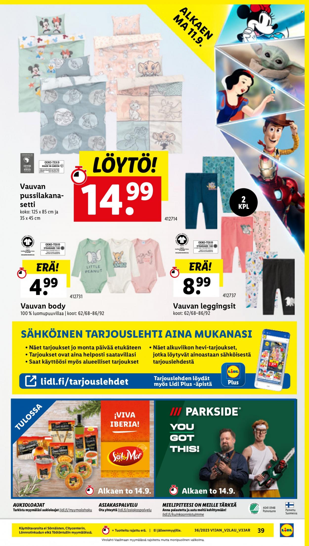 Lidl tarjoukset - 07.09.2023 - 13.09.2023. Sivu 43