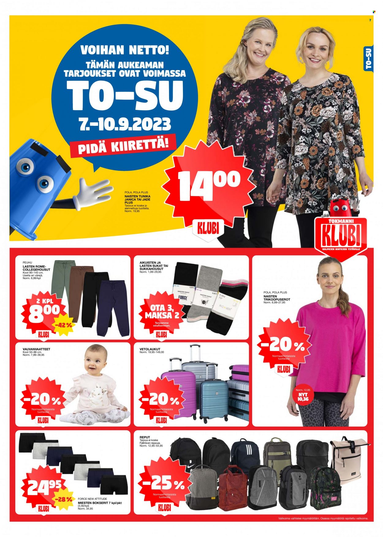 Tokmanni tarjoukset - 04.09.2023 - 10.09.2023. Sivu 7
