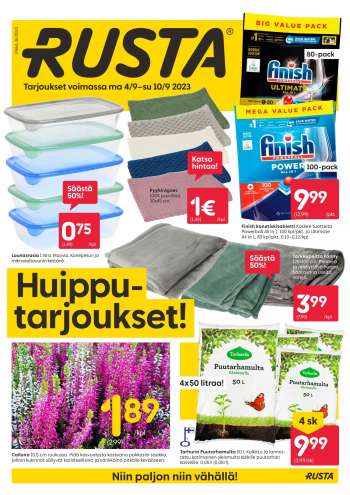 Rusta tarjoukset  - 04.09.2023 - 10.09.2023.