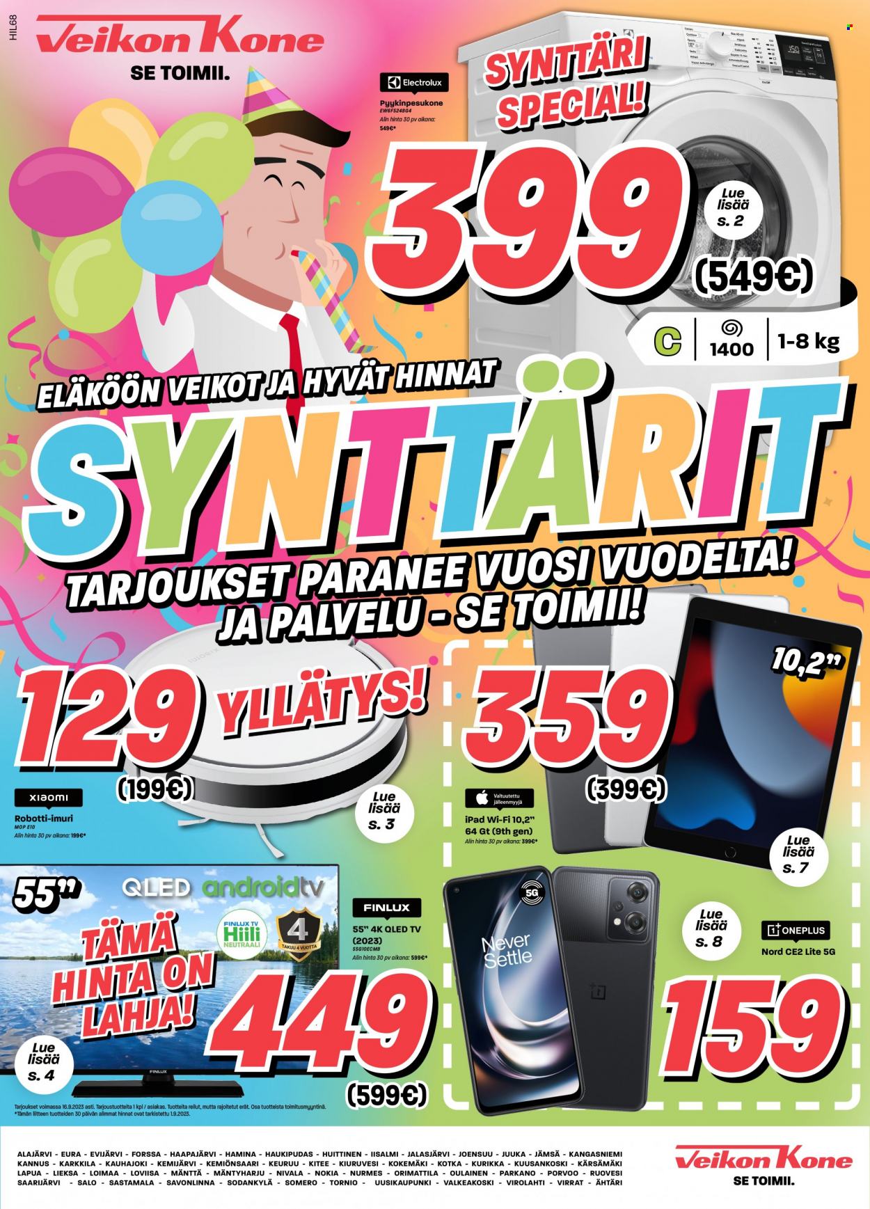 Veikon Kone tarjoukset - 04.09.2023 - 16.09.2023. Sivu 1