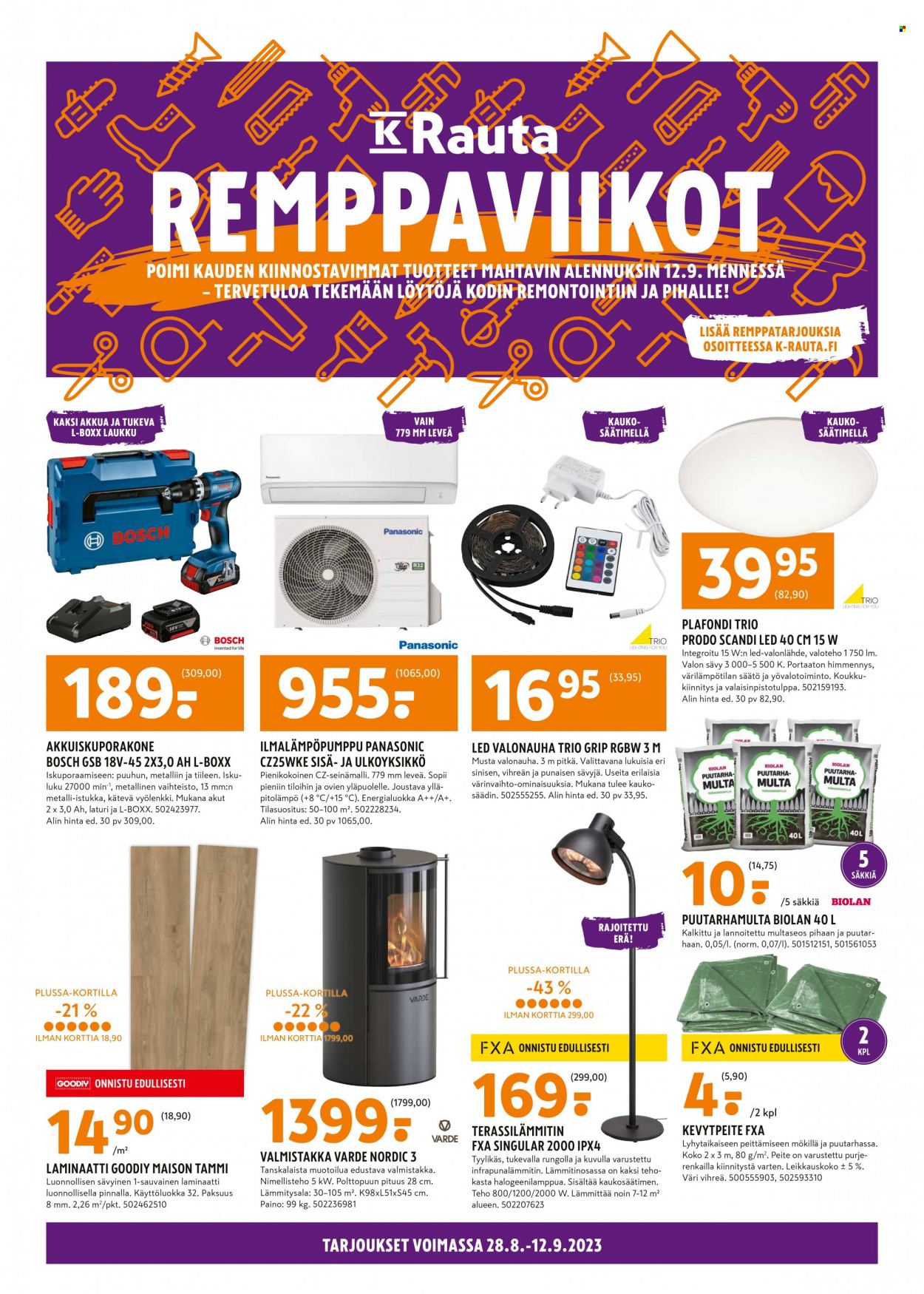K-Rauta tarjoukset - 28.08.2023 - 12.09.2023. Sivu 1