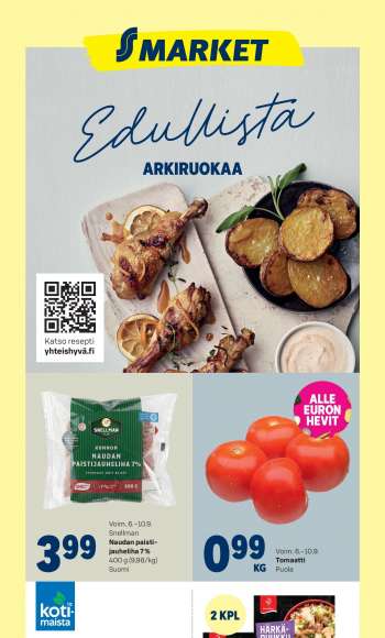 S-market tarjoukset  - 06.09.2023 - 10.09.2023.