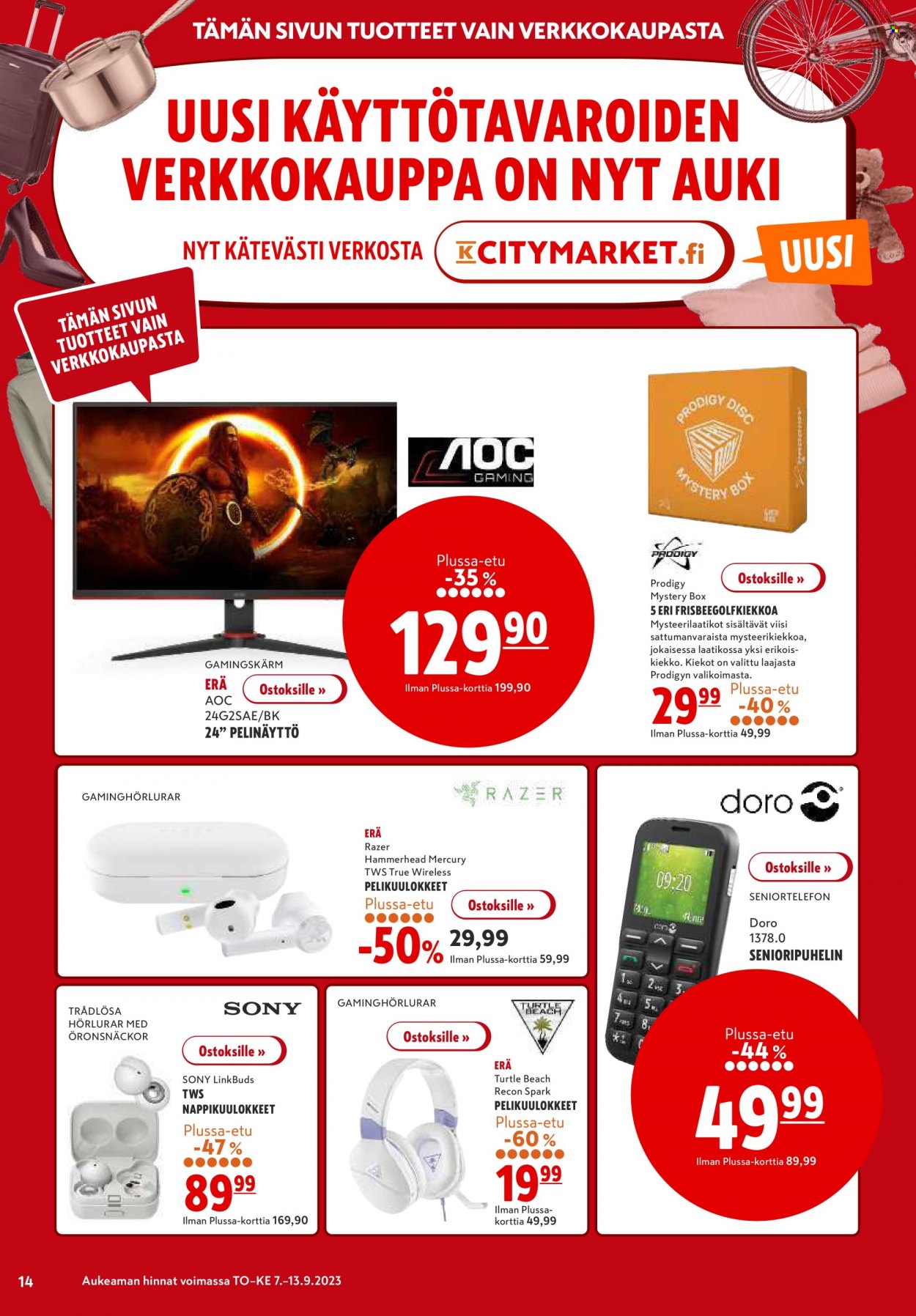 K-citymarket tarjoukset - 07.09.2023 - 13.09.2023. Sivu 14