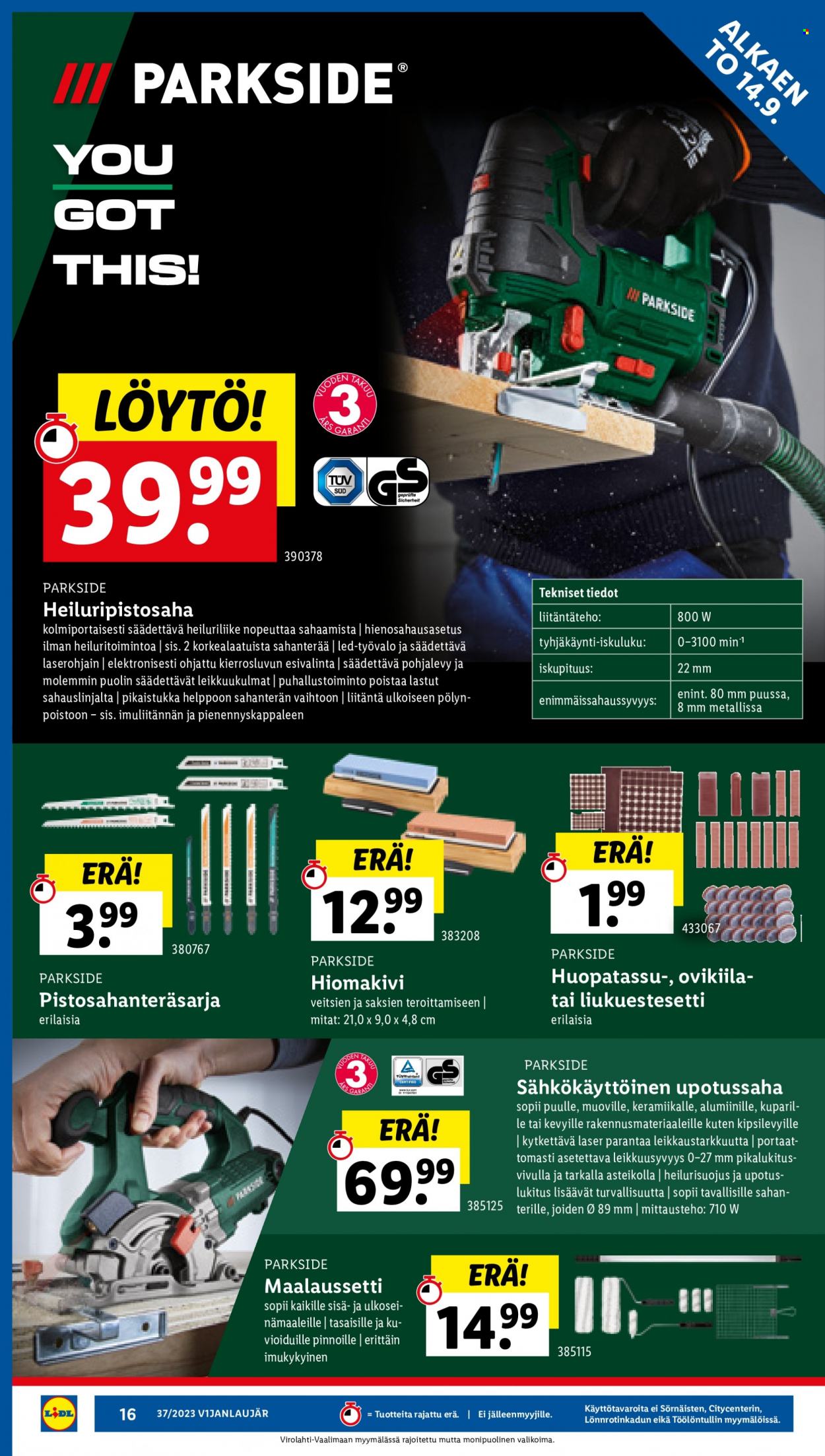 Lidl tarjoukset - 14.09.2023 - 20.09.2023. Sivu 18