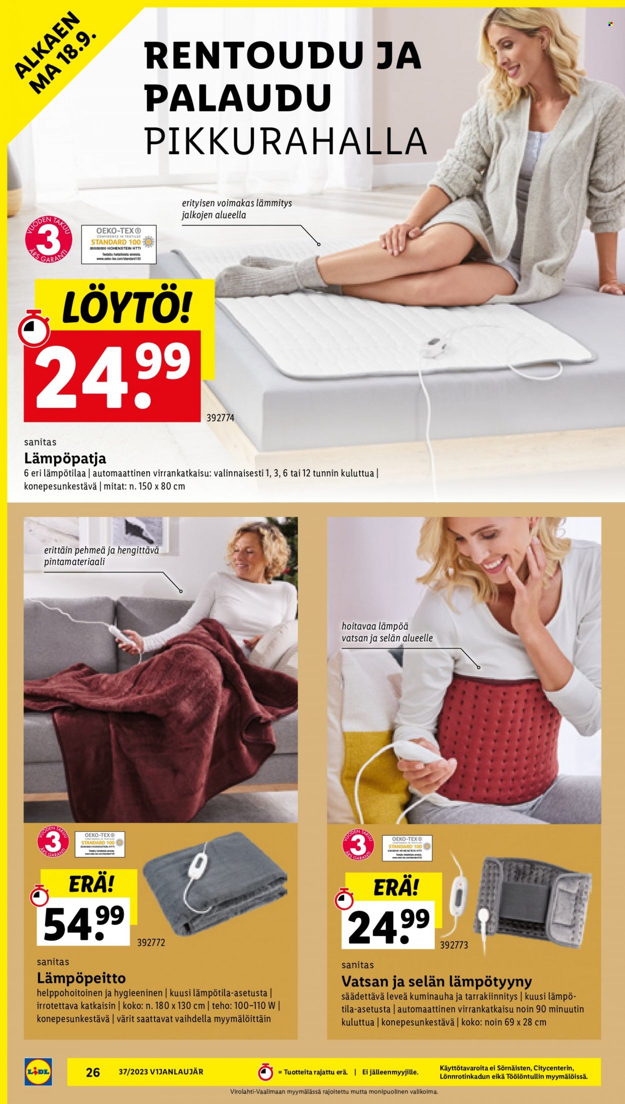 Lidl tarjoukset - 14.09.2023 - 20.09.2023. Sivu 30
