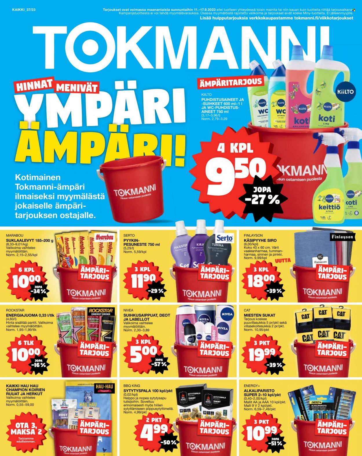 Tokmanni tarjoukset - 11.09.2023 - 17.09.2023. Sivu 1