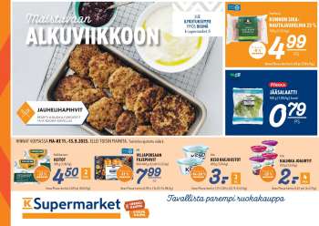 K-Supermarket tarjoukset  - 11.09.2023 - 13.09.2023.