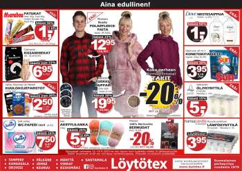 Löytötex tarjoukset  - 13.09.2023 - 19.09.2023.