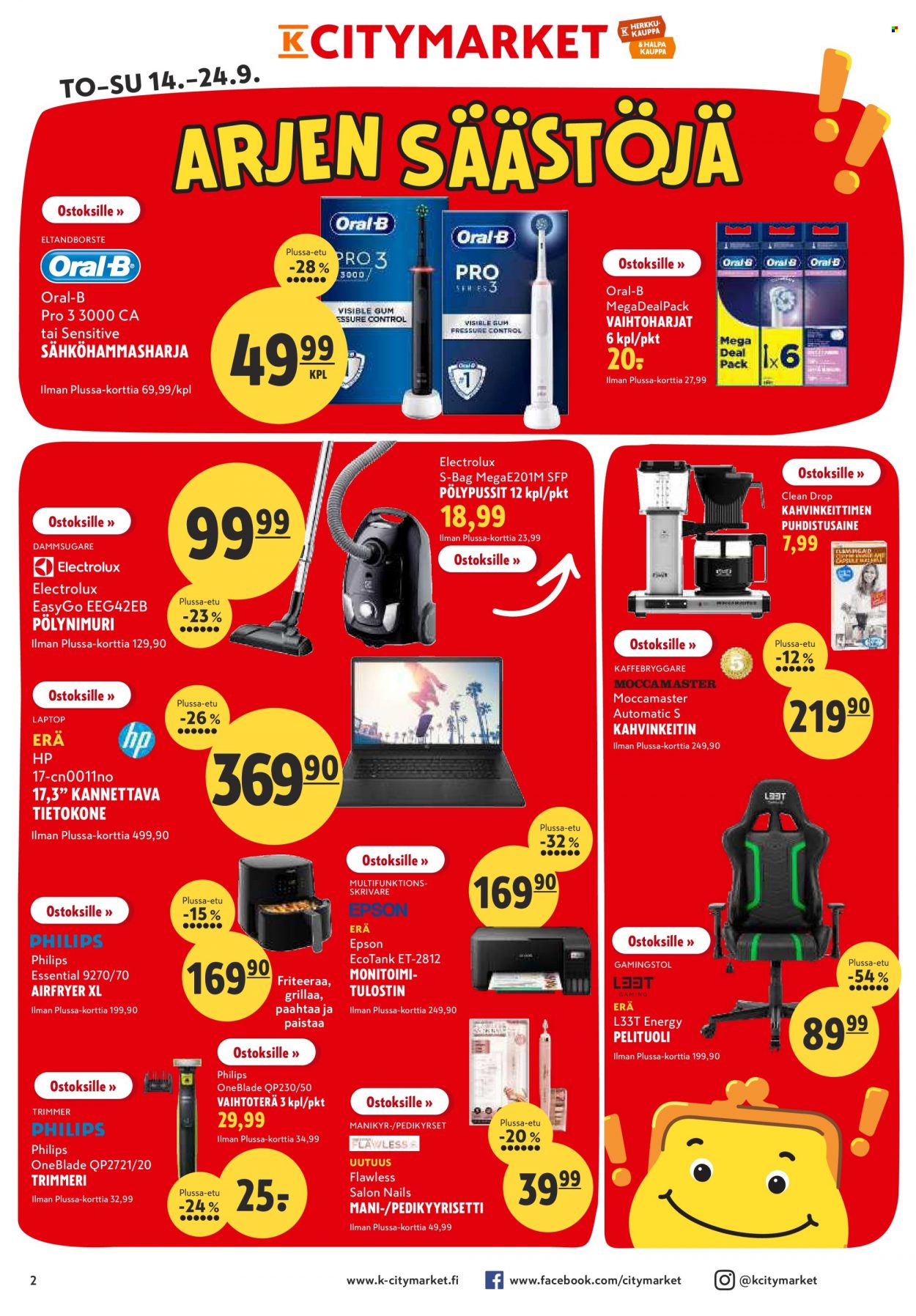K-citymarket tarjoukset - 14.09.2023 - 24.09.2023. Sivu 2
