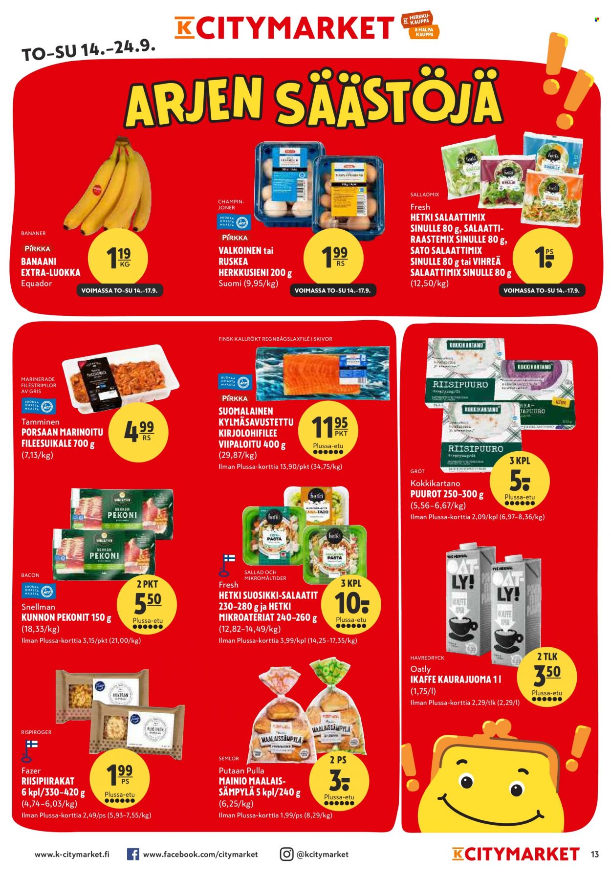 K-citymarket tarjoukset - 14.09.2023 - 24.09.2023. Sivu 13
