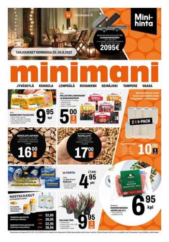 Minimani tarjoukset  - 20.09.2023 - 24.09.2023.