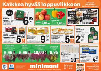 Minimani tarjoukset  - 20.09.2023 - 24.09.2023.