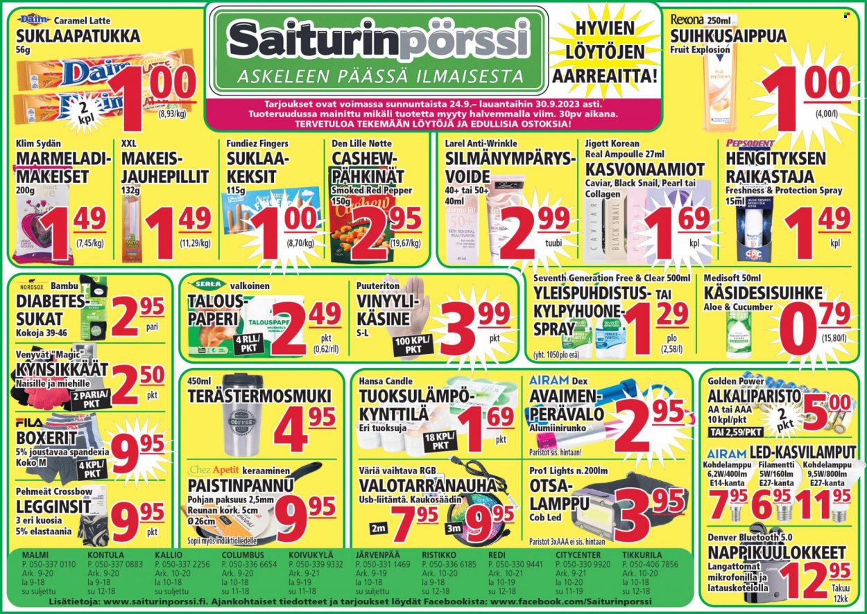 Saiturinpörssi tarjoukset - 24.09.2023 - 30.09.2023. Sivu 1