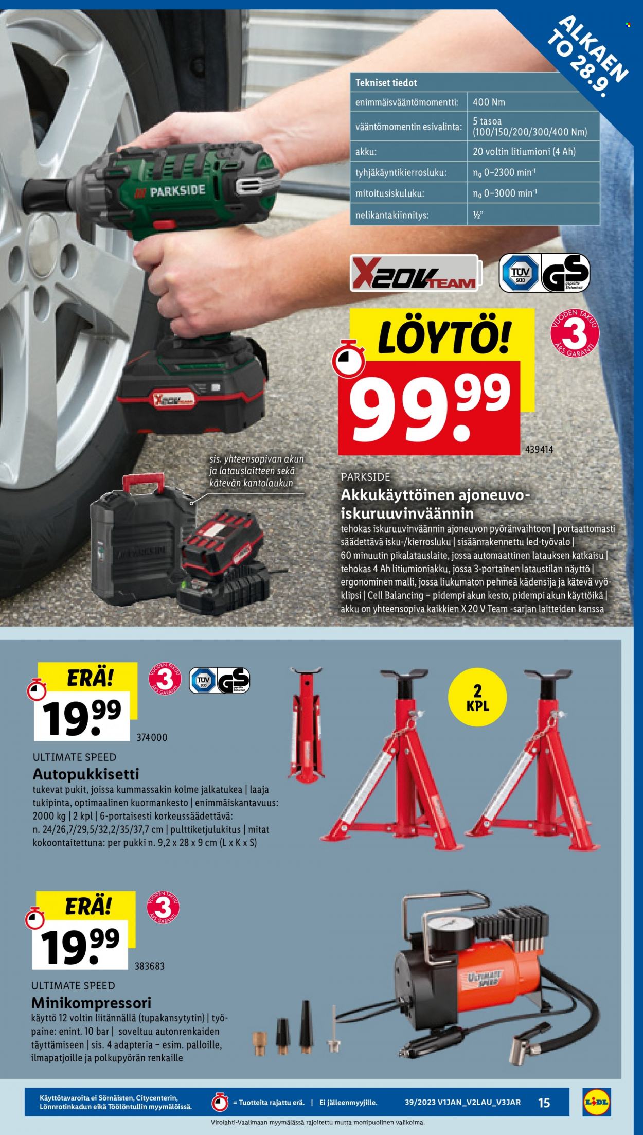Lidl tarjoukset - 28.09.2023 - 04.10.2023. Sivu 19