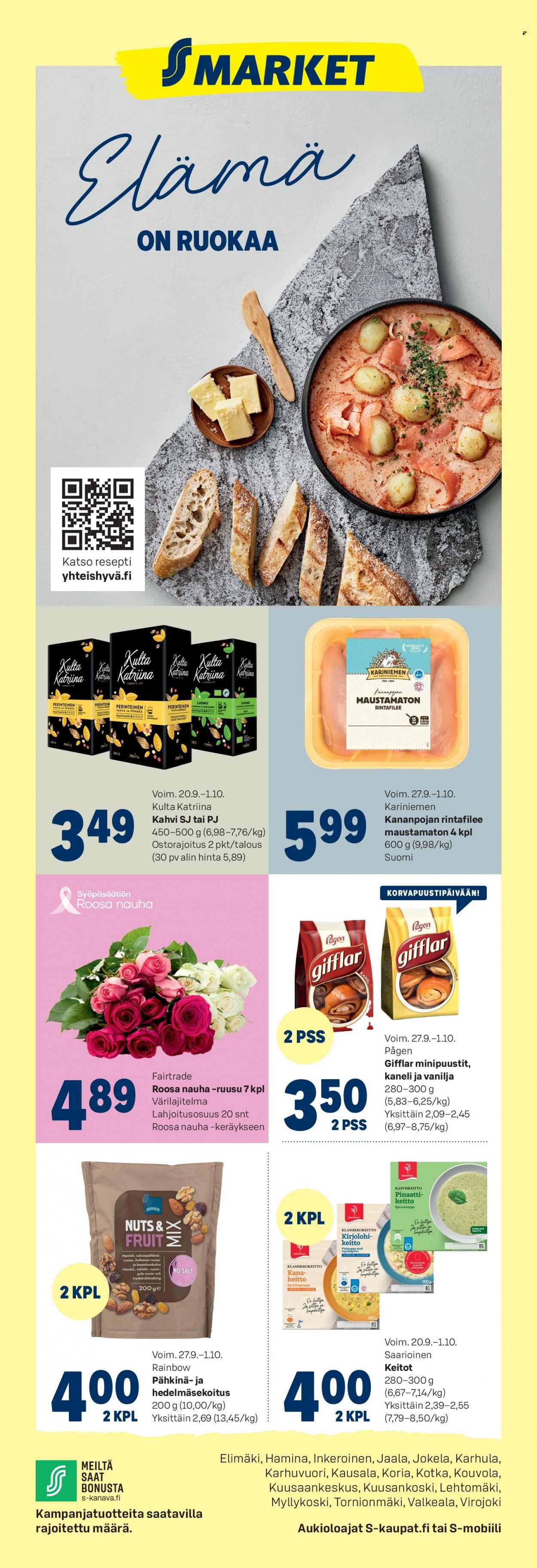 S-market tarjoukset - 27.09.2023 - 01.10.2023. Sivu 1