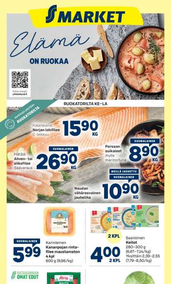 S-market tarjoukset  - 28.09.2023 - 01.10.2023.