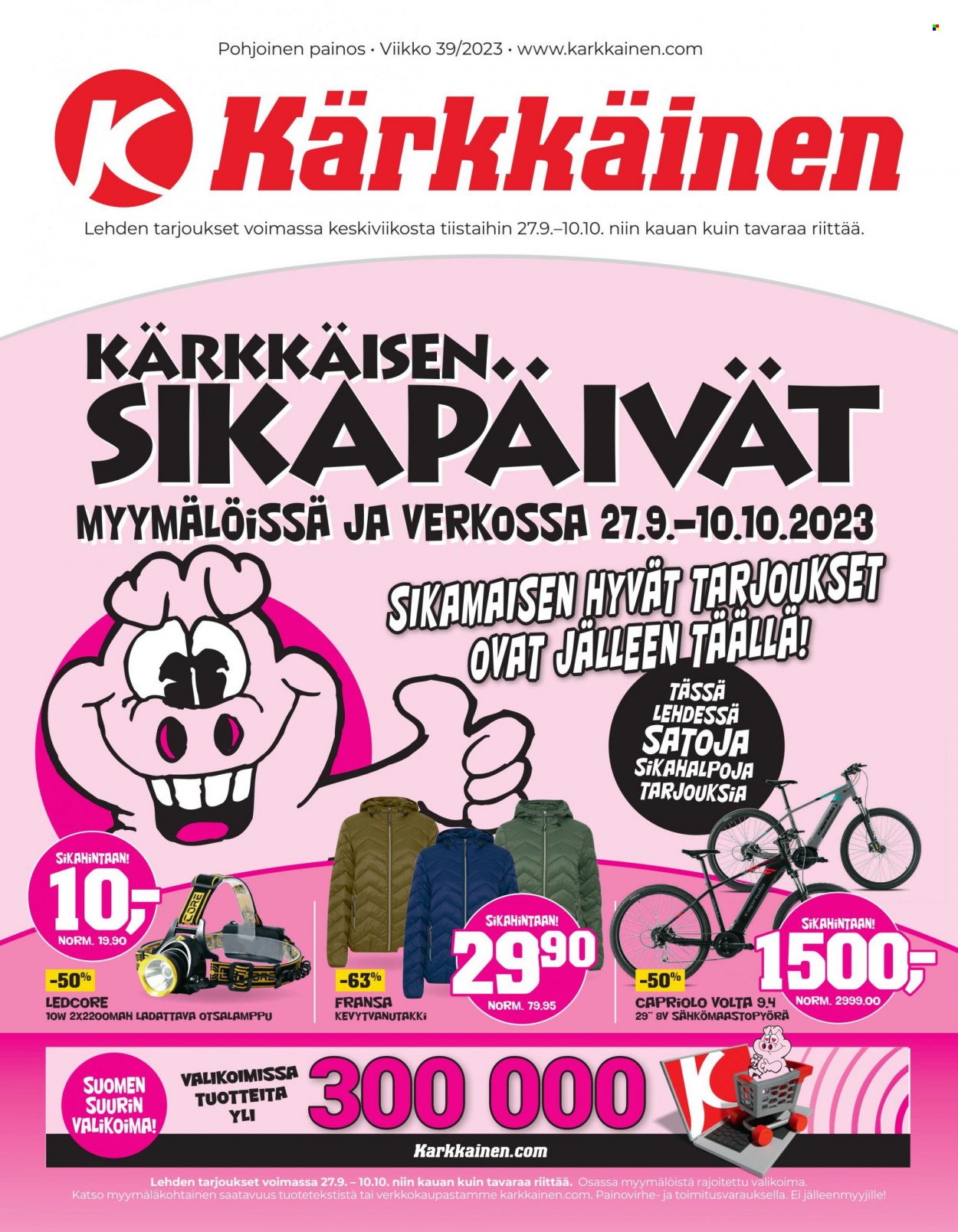 Kärkkäinen tarjoukset - 27.09.2023 - 10.10.2023. Sivu 1