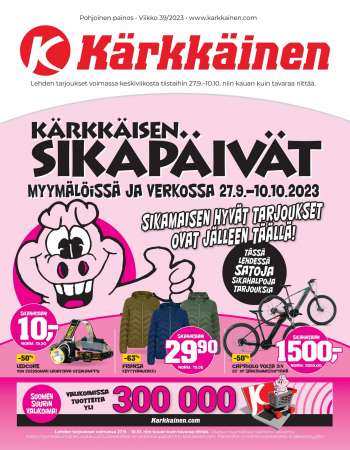 Kärkkäinen tarjoukset  - 27.09.2023 - 10.10.2023.
