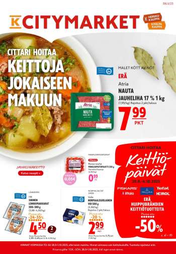 K-citymarket tarjoukset  - 28.09.2023 - 01.10.2023.