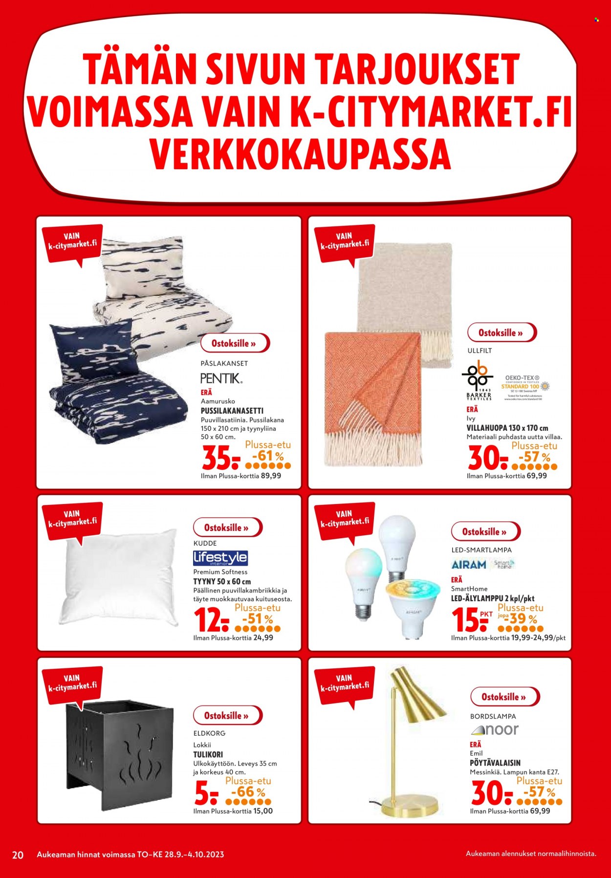 K-citymarket tarjoukset - 28.09.2023 - 04.10.2023. Sivu 20
