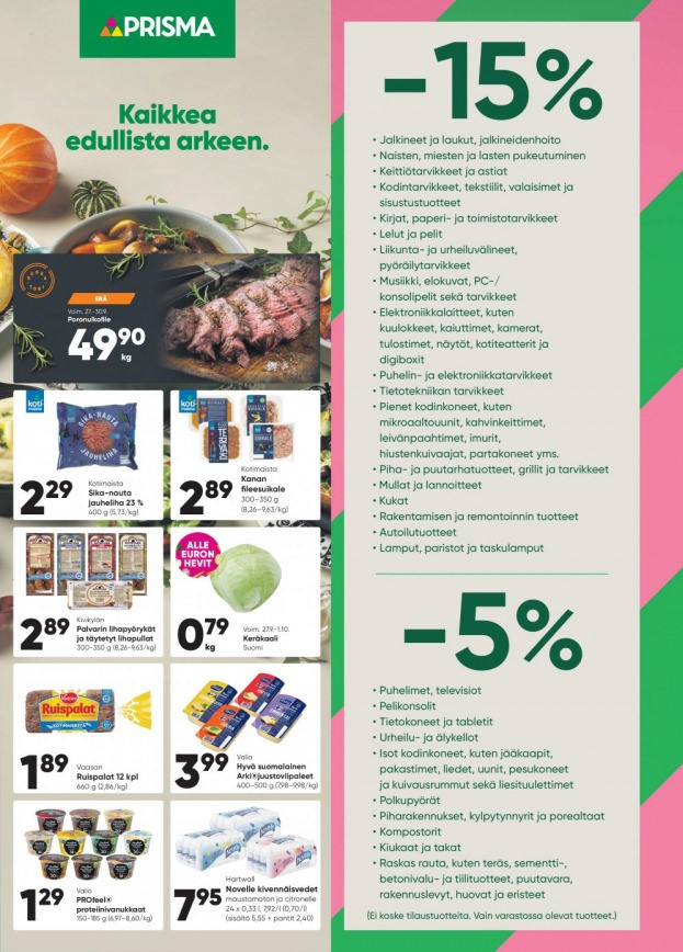 Prisma tarjoukset - 27.09.2023 - 01.10.2023. Sivu 2