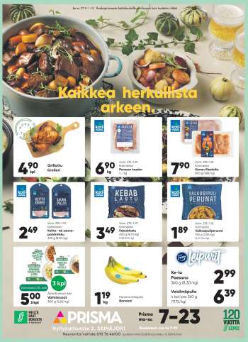 Prisma tarjoukset  - 27.09.2023 - 01.10.2023.