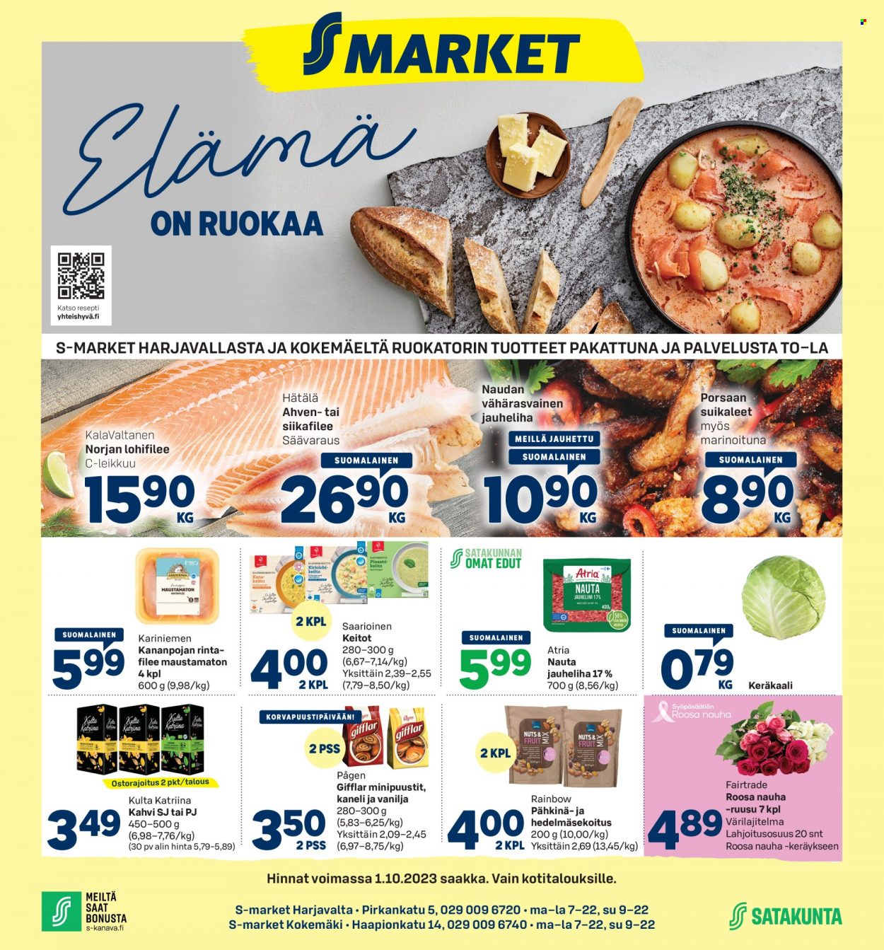 S-market tarjoukset - 28.09.2023 - 01.10.2023. Sivu 1