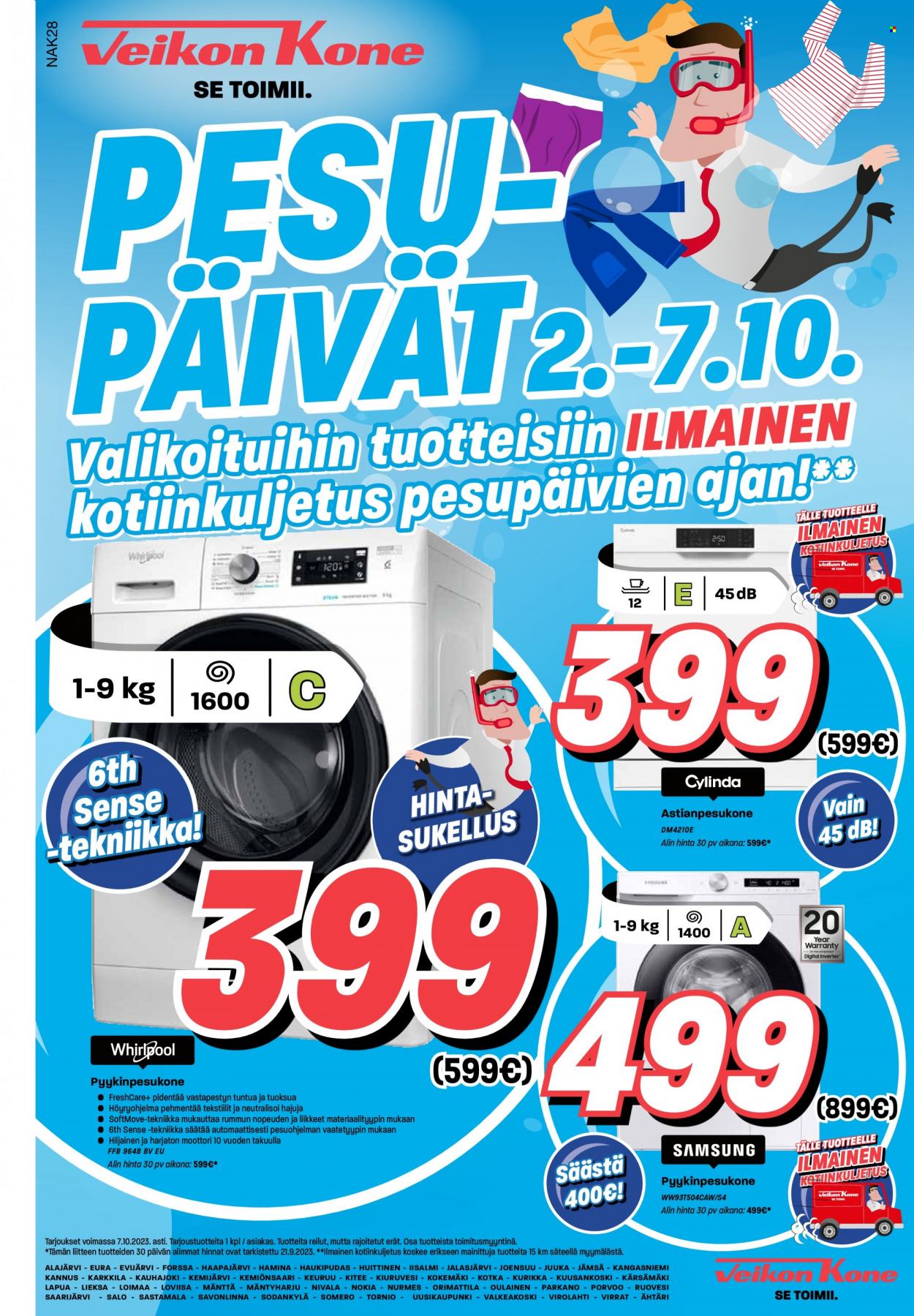 Veikon Kone tarjoukset - 02.10.2023 - 07.10.2023. Sivu 1